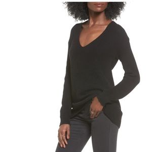 Nordstrom BP Black Tunic Sweater